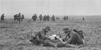 Herbert wounded on the front